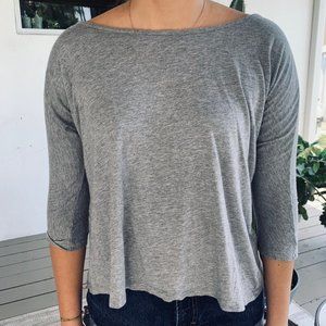 Cuyana Pima Drape-Back Top